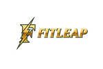 FITLEAP Logo - Aggressive Gold Horizontal