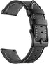 Premium Leather Watch Strap for GT3 Pro & GTR3 | 20mm & 22mm | Minimalist Design with white stitching on a white background