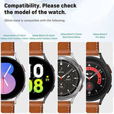 Premium Leather Watch Strap for GT3 Pro & GTR3 | 20mm & 22mm | Minimalist Design with different Samsung smartwatches.
