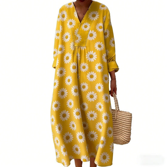 Womens Loose-fitting Colorful Beach Dress Casual And Fashionable