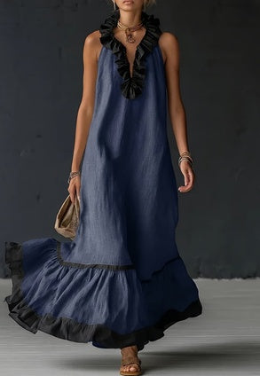Resort-Style Linen Maxi Dress