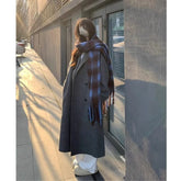 Womens Stylish Mid-length Slimming Wool Coat