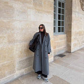 Elegant Wool Long Coat New Casual-style Outerwear