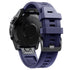 navy blue Silicone Quick-release Watch Strap on a white background