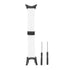  silicone watch strap and black cleaning brush set on a white background