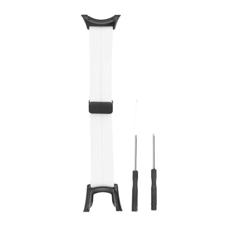  silicone watch strap and black cleaning brush set on a white background