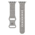 Relief 8-Character Buckle Skull Carving Silicone Watch Strapand skull patterned watch band on a white background