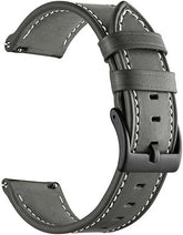 Premium Leather Watch Strap for GT3 Pro & GTR3 | 20mm & 22mm | Minimalist Design with white stitching on a white background