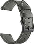 Premium Leather Watch Strap for GT3 Pro & GTR3 | 20mm & 22mm | Minimalist Design with white stitching on a white background