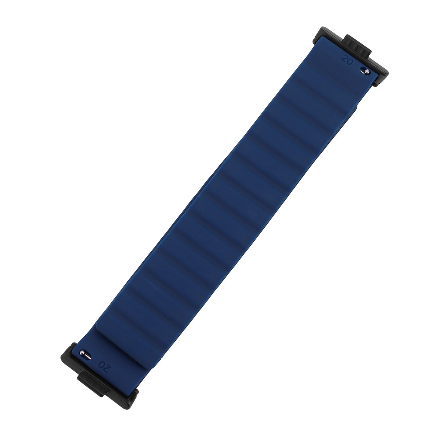 Magnetic Watch Sport Band with black end pieces on a white background