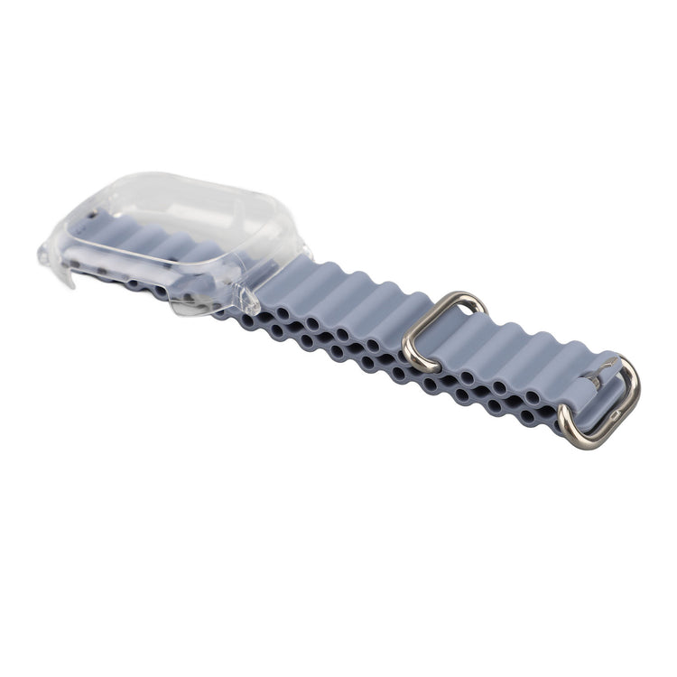 silicone replacement wristband for Watch 4 and mouse set on a white background