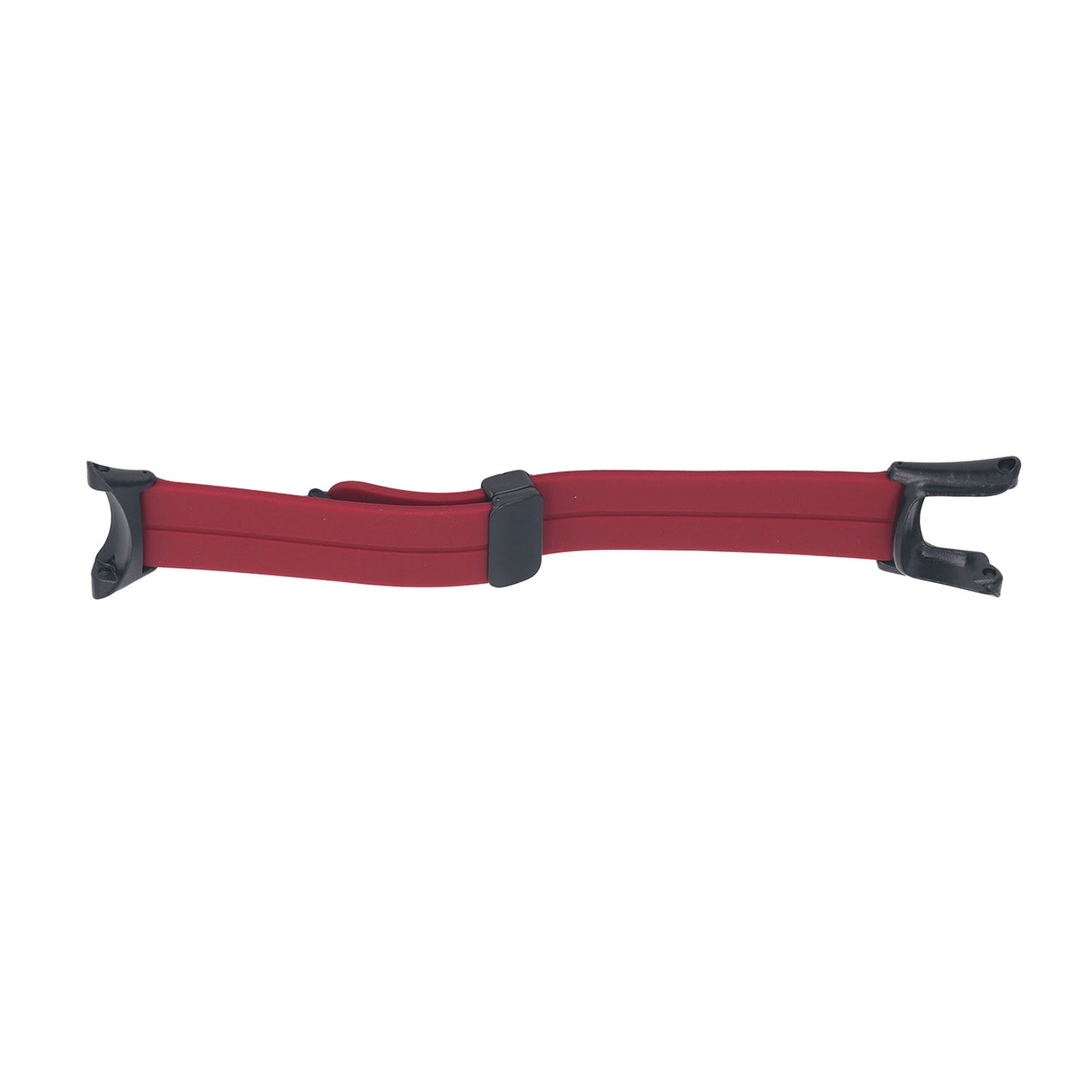 magnetic watch band with black buckles on a white background