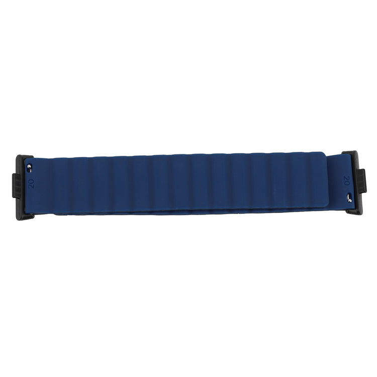 Magnetic Watch Sport Band in blue silicone, designed for Watch Fit 3, showcasing sleek and functional style.