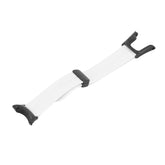  silicone watch strap with black ends on a white background