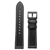 Premium Leather Watch Strap for GT3 Pro & GTR3 | 20mm & 22mm | Minimalist Designwith white stitching on a white background