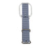 silicone replacement wristband for Watch 4 with metal clasp on a white background