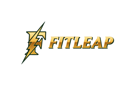 FITLEAP Logo - Aggressive Gold Horizontal